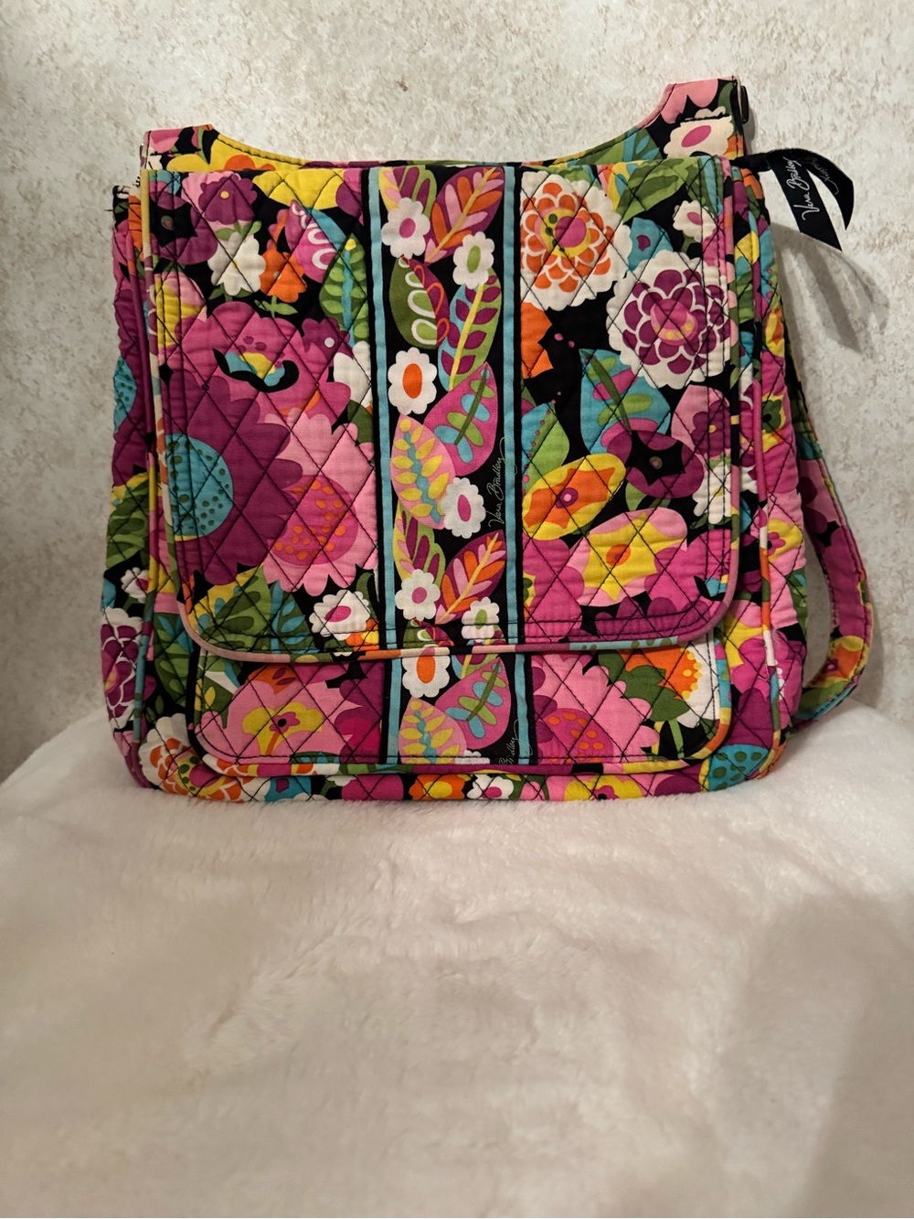 Vera Bradley Multicolor Floral Quilted Shoulder Bag